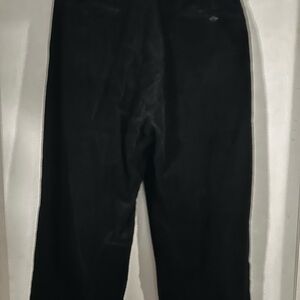 Black Pants corduroy with cuff in the pants